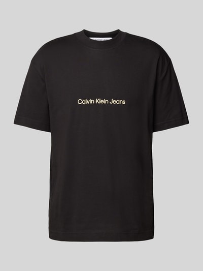 Calvin Klein Jeans T-shirt met ronde hals Zwart - 2