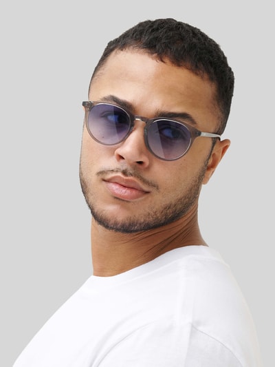 MessyWeekend Runde Sonnenbrille Modell 'NEW DEPP' Hellgrau 4