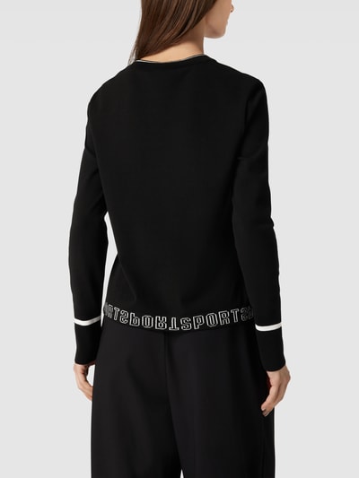 Marc Cain Strickpullover mit gerippten Abschlüssen Schwarz 5