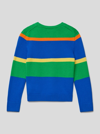 Polo Ralph Lauren Teens Sweter z dzianiny z nadrukiem z logo Niebieski 3