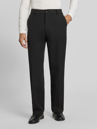 Les Deux Spodnie garniturowe z kantami model 'Como Solid Slack Pants' Czarny 4