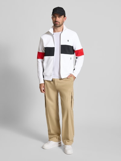 Polo Ralph Lauren Bluza rozpinana ze stójką i kieszeniami zapinanymi na zamek błyskawiczny Złamany biały 1