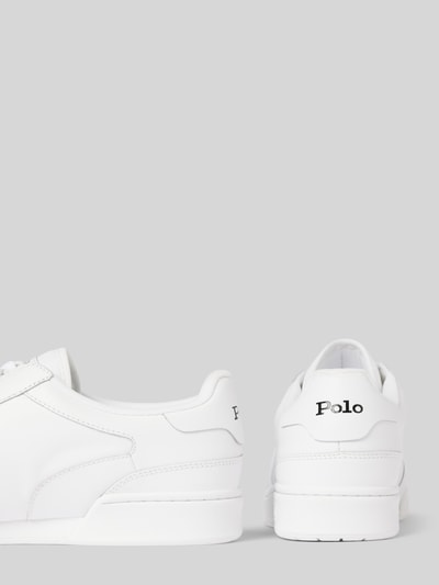 Polo Ralph Lauren Ledersneaker mit Logo-Stitching Weiss 2