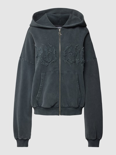 REVIEW Bluza rozpinana w stylu Y2K GRUNGE Antracytowy 2
