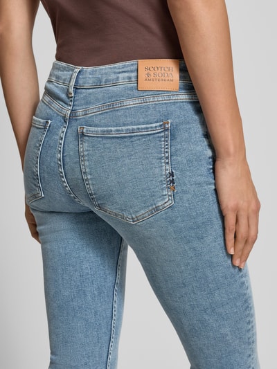 Scotch & Soda Skinny fit jeans in used-look, model 'LA BOHEMIENNE' Blauw - 3
