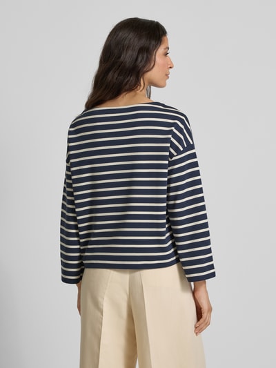 Weekend Max Mara Bluza o kroju relaxed fit z czystej bawełny model ‘CAMPALE’ Granatowy 5