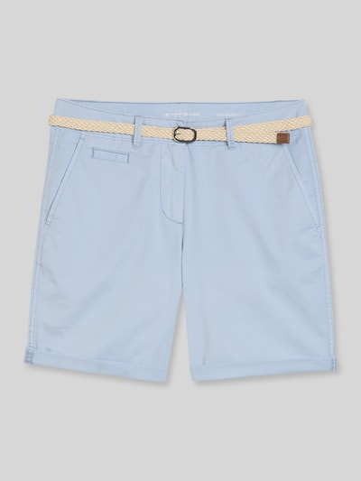 Tom Tailor Chinoshorts mit Gürtel Hellblau 2