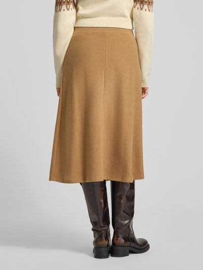 s.Oliver RED LABEL Midirok van katoenmix Camel - 5