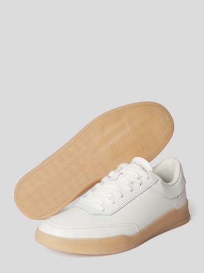 Tommy Hilfiger Sneakers van leer met labeldetails Offwhite - 4