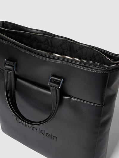 CK Calvin Klein Tote Bag mit Label-Print Modell 'TOTE' Black 5