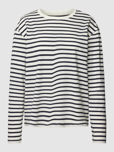 Jake*s Casual Shirt met lange mouwen en streepmotief Offwhite - 2