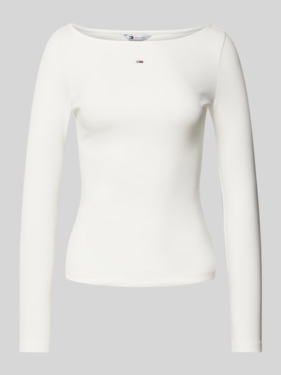 Tommy Jeans Shirt met lange mouwen en labelstitching Offwhite - 2