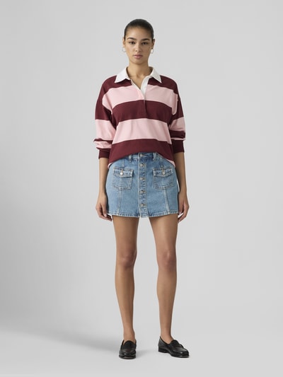 Levi's® Mini Jeansrock mit Knopfleiste Hellblau 4