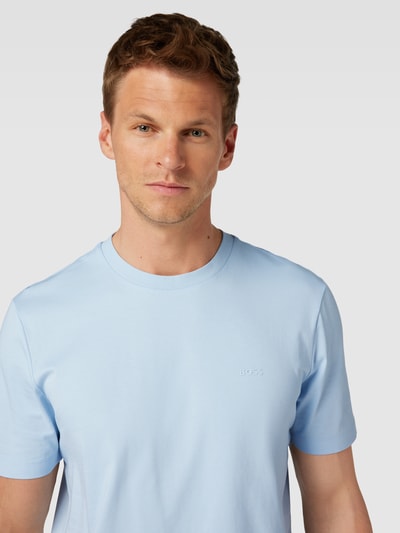 BOSS T-Shirt mit Label-Print Modell 'Thompson' Bleu 3