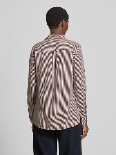 Vero Moda Regular fit overhemdblouse van pure viscose, model 'BUMPY' Bordeaux - 5