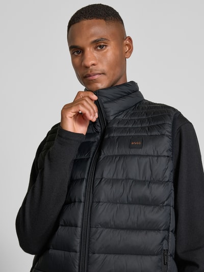 BOSS Orange Slim fit bodywarmer met ritszakken, model 'ODENO2' Zwart - 3