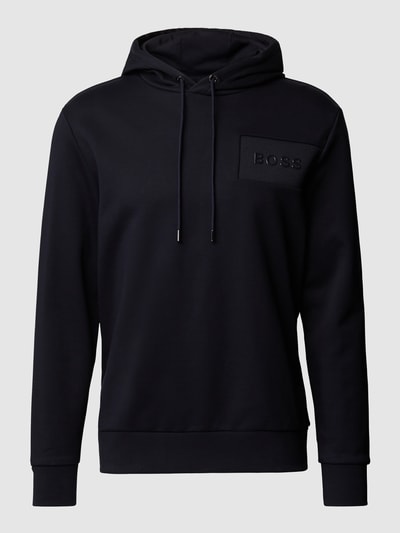 BOSS Hoodie mit Logo-Stickerei Marine 2