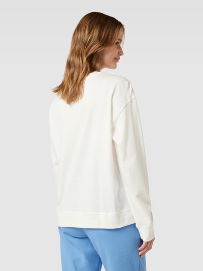 Jake*s Casual Longsleeve aus Baumwolle mit Statement-Stitching Offwhite 5