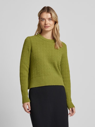 Armedangels Gebreide pullover met ronde hals, model 'FABIOLAA' Groen - 4