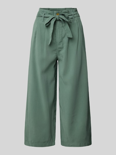 Only Kuloty z szeroką nogawką z mieszanki wiskozy model ‘AMINTA ARIS LIFE’ Oliwkowy 2