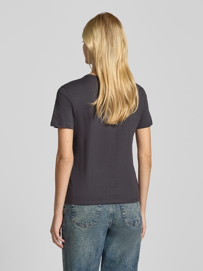 Only Regular Fit T-Shirt aus reiner Baumwolle Modell 'KITA LUNA' Anthrazit Melange 5
