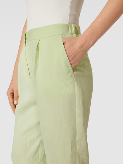 Pennyblack Stoffen broek met streepmotief, model 'ORA' Neon groen - 3