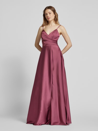 Laona Abendkleid in Wickel-Optik Kirsche 1