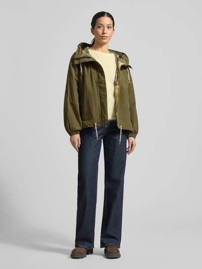 Barbour Krój regular fit Kurtka funkcyjna z Mieszanka bawełny Model 'HAWKRIDGE' Oliwkowy 1
