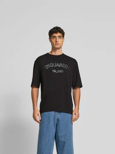 Dsquared2 T-Shirt mit Label-Print Black 4