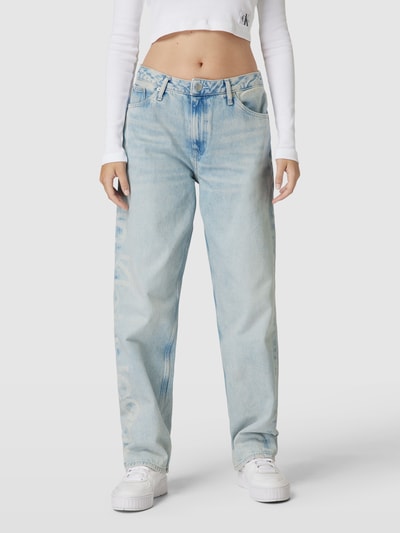Calvin Klein Jeans Jeansy z prostą nogawką i 5 kieszeniami model ‘90 S STRAIGHT’ Jasnoniebieski 4