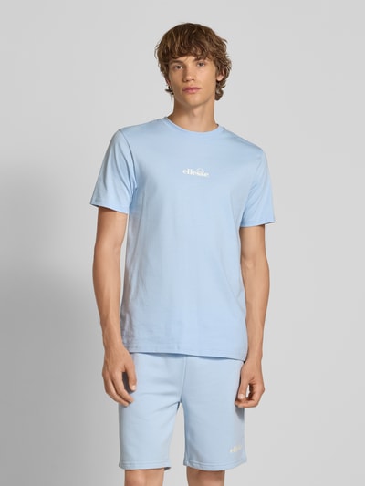 Ellesse T-shirt met labelprint, model 'OLLIO' Lichtblauw - 4