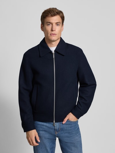 SELECTED HOMME Regular Fit Jacke aus Woll-Mix Marine 4