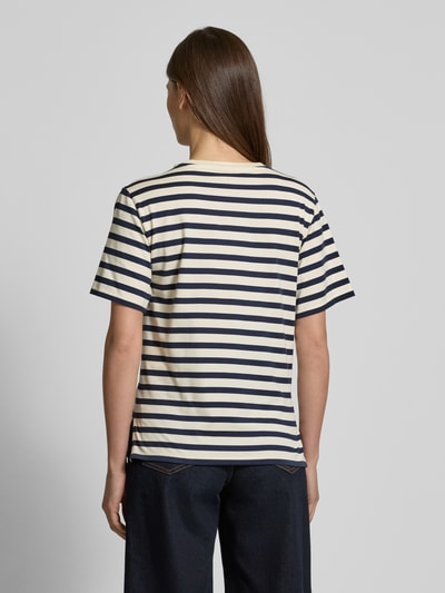 Weekend Max Mara T-Shirt mit Label-Stitching Modell 'SATRAPO' Marine 5