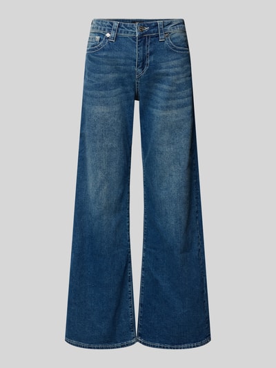 Produktfoto, Jeans mit weitem Bein Modell 'BOBBY BAGGY' von TRUE RELIGION aus Baumwoll-Elasthan-Mix im Used-Look mit Eingrifftaschen.