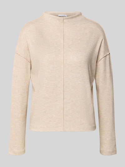 OPUS Sweatshirt met opstaande kraag, model 'Sinzi' Beige - 2