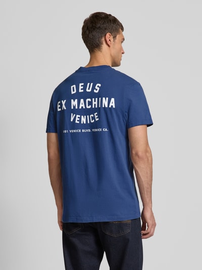 DEUS EX MACHINA T-Shirt mit Label-Print Modell 'Venice' Dunkelblau 5