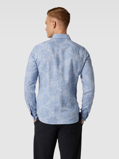 JOOP! Collection Freizeithemd mit Allover-Muster Modell 'Pai' Blau 5