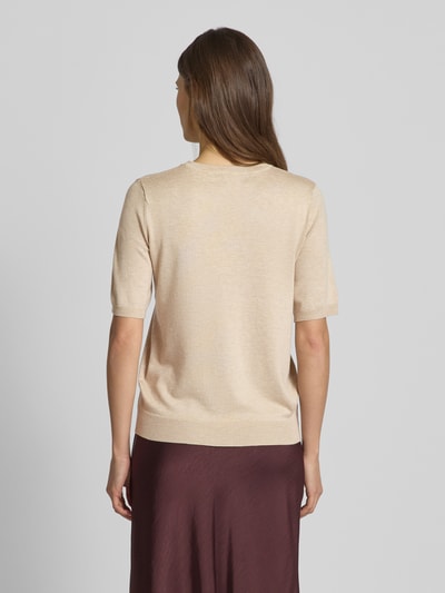 Kaffe Gebreide pullover met 1/2-mouwen, model 'lizza' Beige - 5