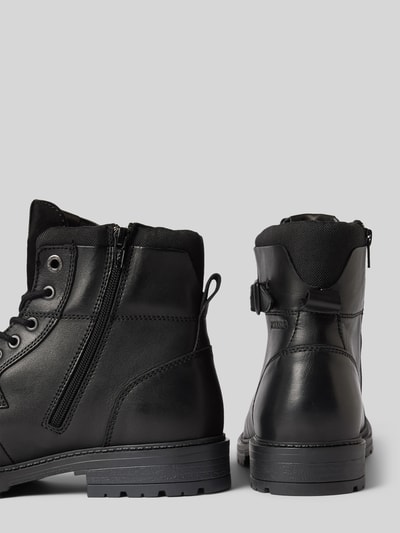 Jack & Jones Lederboots mit Dornschließe Modell 'DEXTER' Black 2