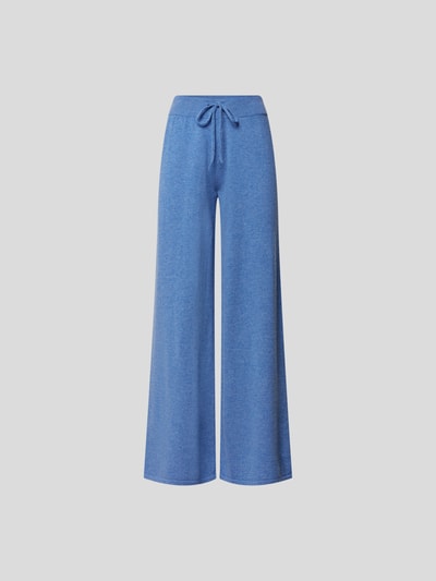 Lisa Yang Wide Leg Hose aus Kaschmir Blau 2