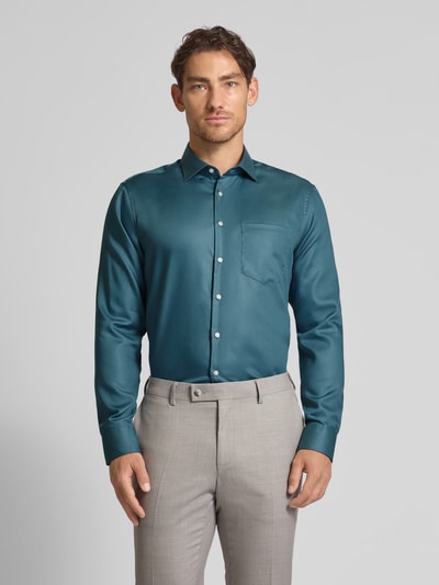 SEIDENSTICKER REGULAR FIT Regular Fit Business-Hemd mit Knopfleiste Gruen 4