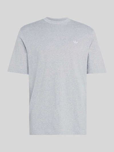 adidas Originals Regular Fit T-Shirt aus reiner Baumwolle Mittelgrau Melange 2