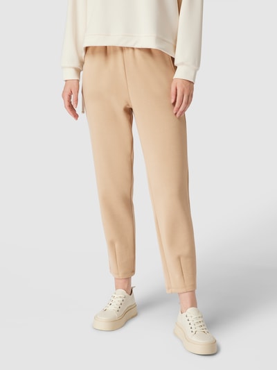 Christian Berg Woman Sweatpants met elastische band, model ‘Oda’ Lichtbruin - 4