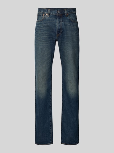 Levi's® Wide Leg Fit Jeans aus reiner Baumwolle Modell '501®' Dunkelblau 2
