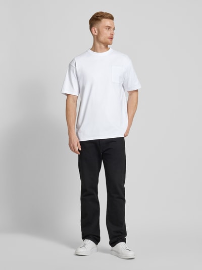 Scotch & Soda Oversized T-Shirt mit Brusttasche Modell 'CORE' Weiss 1