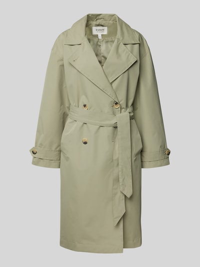 B.Young Trenchcoat mit Bindegürtel Modell 'Calea' Gruen 2