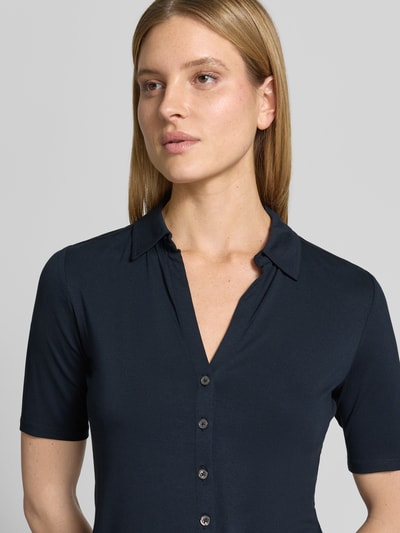 Marc O'Polo regular fit 3/4-shirt van viscosemix Marineblauw - 3