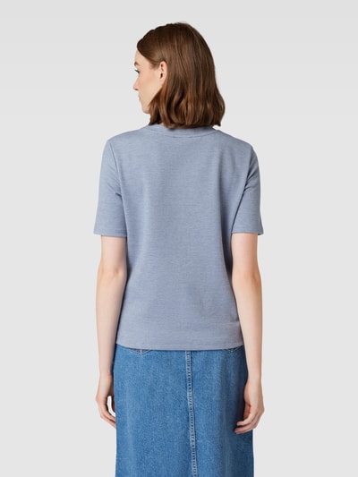 Jake*s Casual T-Shirt mit Strukturmuster Jeansblau 5