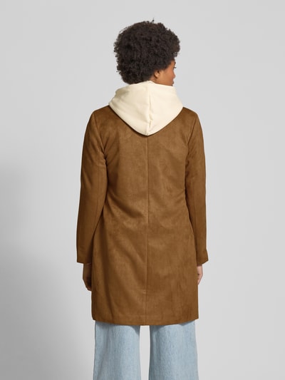 Only Regular Fit Mantel in Wildlederoptik Modell 'DIANE' Cognac 5