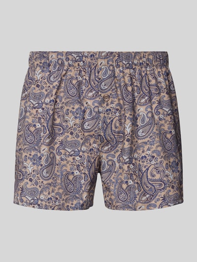 Hanro Boxershorts mit Eingriff Bleu 1